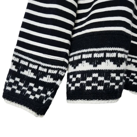 Striped Cotton Long Sleeve Sweater | Joe Fresh | Large - Picture 6 of 10